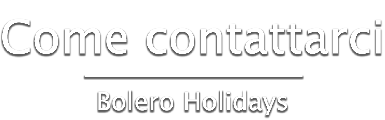 Come contattarci Bolero